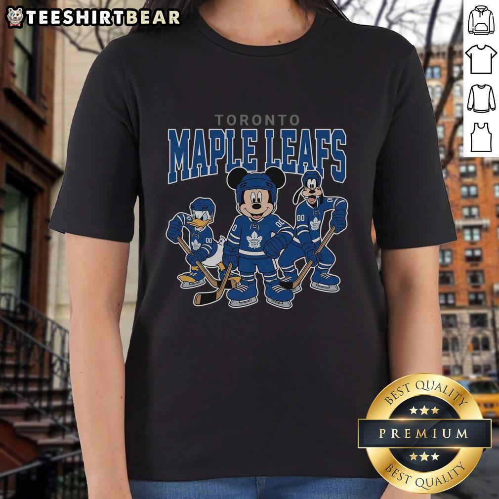 awesome-toronto-maple-leafs-disney-team-ice-hockey-ladies-tee Awesome Toronto Maple Leafs Disney Team ice hockey ladies tee featuring vibrant graphics and a stylish design for fans.