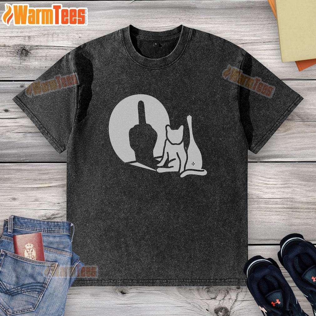 awesome-what-cat-fxxk-washed-t-shirt Alt Text: Awesome What Cat Fxxk Washed T-Shirt featuring a playful cat graphic on a stylish, relaxed fit design.
