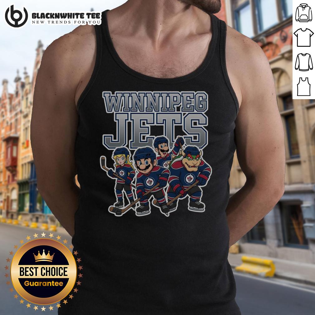 Awesome Winnipeg Jets Super Mario Team Ice Hockey Tank Top Awesome Winnipeg Jets Super Mario team ice hockey tank top featuring vibrant graphics and a sporty design for fans.