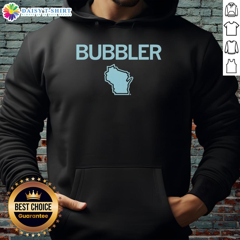 Awesome Wisconsin Bubbler Map Hoodie Awesome Wisconsin Bubbler Map Hoodie featuring a colorful map design of iconic Wisconsin bubbler locations.