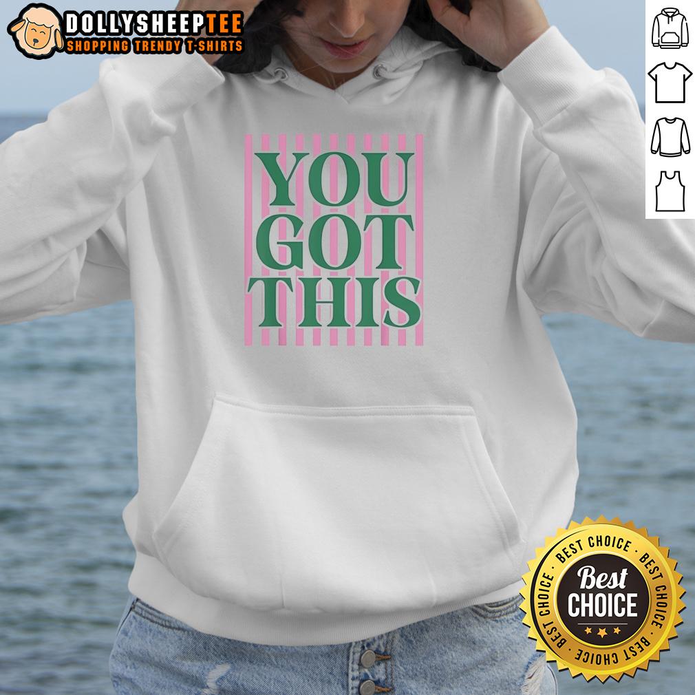 Awesome You Got This Test Day Teacher Matching State Stripes Funny Hoodie Alt Text: Funny hoodie for teachers with state stripes design, perfect for test day motivation - 'Awesome, You Got This!'