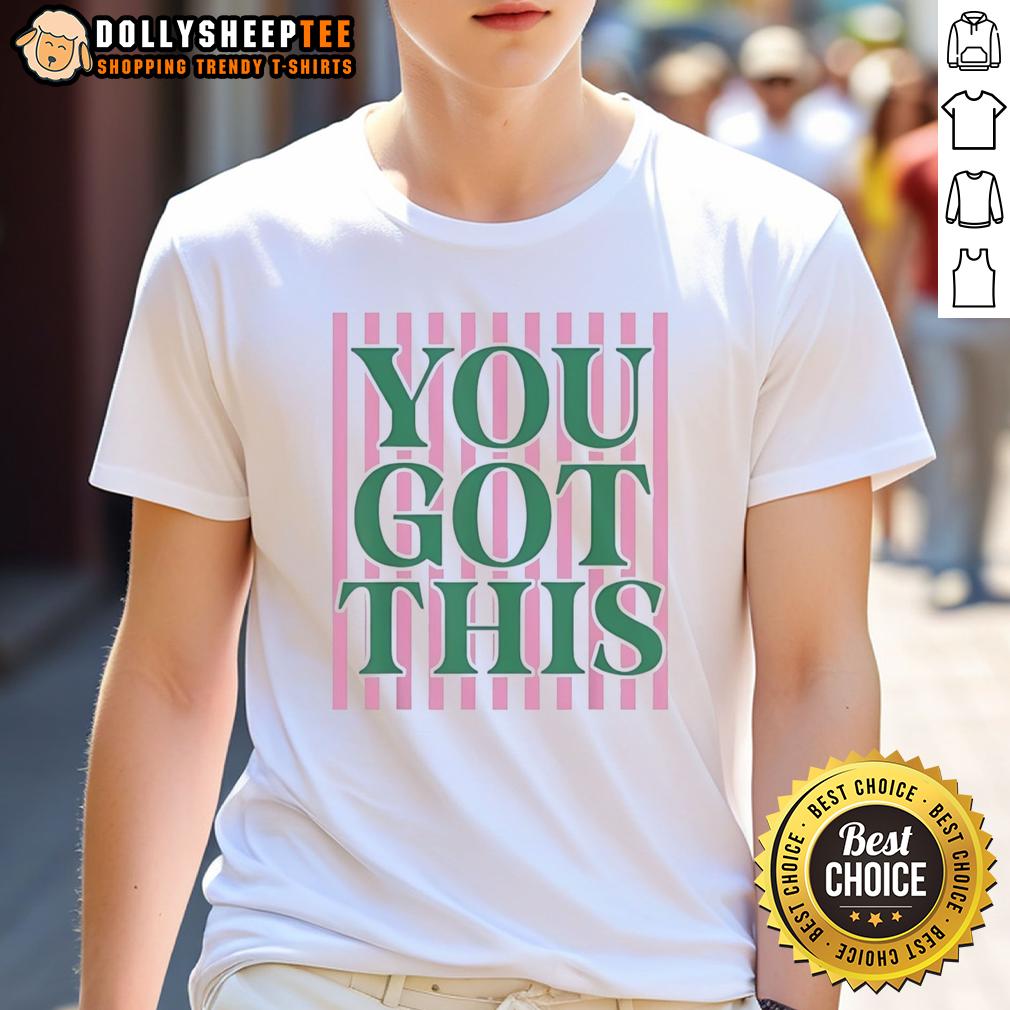 Awesome You Got This Test Day Teacher Matching State Stripes Funny T Shirt Alt Text: Awesome 'You Got This' Test Day Teacher T-Shirt with matching state stripes, perfect for educators motivation.