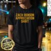 Awesome Zach Benson Appreciation Buffalo Sabres T-Shirt featuring bold graphics and team colors, perfect for fans.