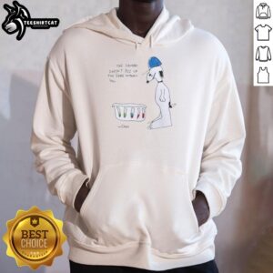 Cozy Nice Snoopy hoodie featuring a playful 'The Laundry Doesn't Pile Up Without You' design, perfect for casual wear.
