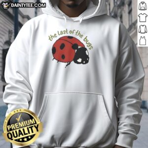 Good Indie Folk Concert: The Last of Bugs hoodie worn by fans enjoying live music under colorful stage lights.