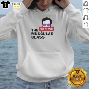Premium Muscular Class featuring a model in a stylish brown hoodie, showcasing fitness and fashion together.
