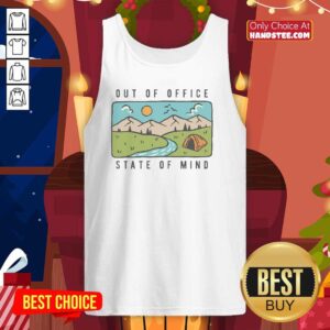 Awesome Out Of Office State Of Mind Tank Top featuring a relaxed design perfect for summer vacations and casual outings.