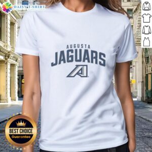 Alt Text: Original Augusta Jaguars classic logo on a ladies tee, showcasing team spirit and stylish sportswear.