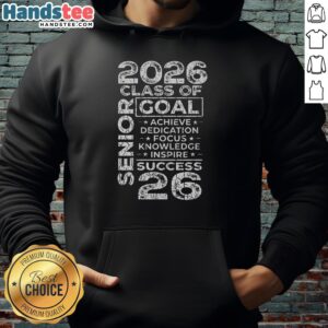 Alt Text: Awesome Graduation 2026 Hoodie in navy blue with bold lettering, perfect for celebrating graduation day.