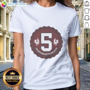 Hot Quarterback Your Health 5 logo on a stylish ladies tee, perfect for sports fans and health enthusiasts.