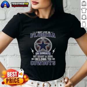 Top Dallas Cowboys NFL ladies tee, showcasing loyalty with 'My heart and soul belong to Cowboys' design.