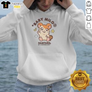 Original Hamtaro Baby Milo Kawaii Hoodie featuring cute character design, perfect for cozy and stylish casual wear.
