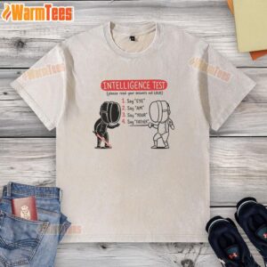Hot Intelligence Test 'Eye Am Your Father' washed t-shirt featuring a playful design for fans of pop culture.