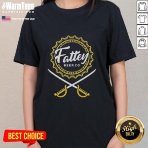 Nice Fattey Beer Co Hockey Ladies Tee featuring a stylish design for female hockey fans, perfect for game day.