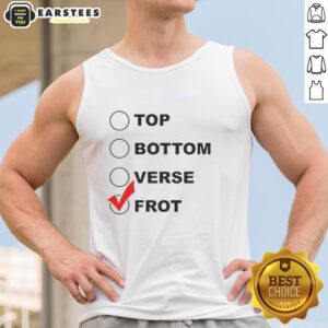 Stylish Nice Top Bottom Verse Frot Tank Top in vibrant colors, perfect for casual summer outfits.