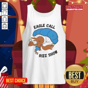Nice Eagle Call Rizz Show tank top featuring a bold eagle graphic, perfect for casual wear and showcasing your style.