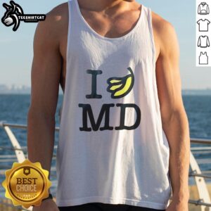 Good I Banana MD Tank Top featuring a playful banana graphic, perfect for casual summer wear and trendy outfits.