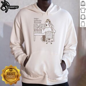 Cozy Nice Inter Galactic Sounds Hoodie featuring a vibrant design, perfect for sci-fi fans and casual wear.