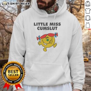 Awesome Little Miss Cumslut Hoodie featuring playful design, perfect for casual wear and expressing bold fashion choices.