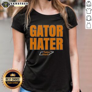 Good Gator Hater Tennessee Football Rivalry Fan Ladies Tee featuring vibrant graphics for enthusiastic supporters.