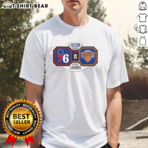 Alt Text: Original New York Knicks NBA Playoffs 2026 Round 2 Eastern Conference T-Shirt featuring bold team graphics.