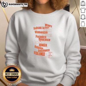 Hot Kamen Rider Ryuki Winpy Bullshit Artist Word Cloud Sweatshirt featuring vibrant graphics and unique design.