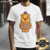 Cute Bear Honey Bottle T-Shirt featuring an adorable bear design and vibrant honey bottle graphics.