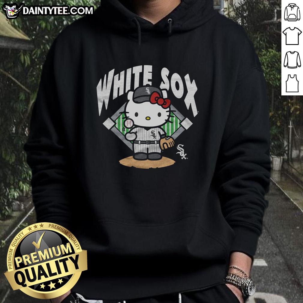 cute-chicago-white-sox-hello-kitty-hoodie Cute Chicago White Sox Hello Kitty T-Shirt - Image 2