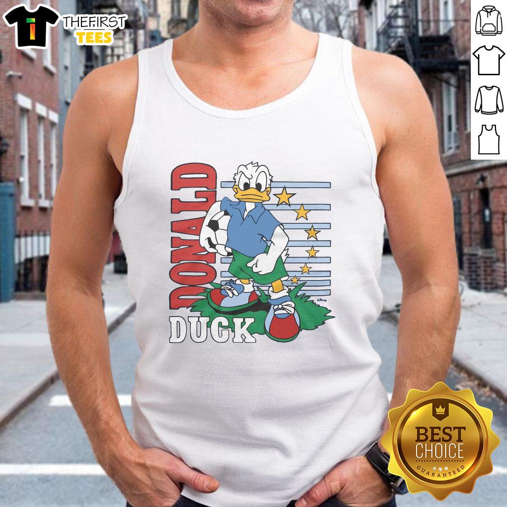 cute-donald-duck-soccer-tank-top Adorable Cute Donald Duck soccer tank top featuring a playful design perfect for Disney fans and sports lovers.