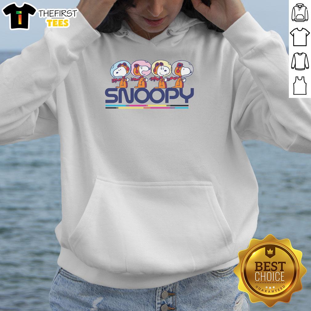cute-peanuts-snoopy-space-travel-montage-hoodie Cute Peanuts Snoopy space travel montage hoodie featuring Snoopy and friends in cosmic adventure design.