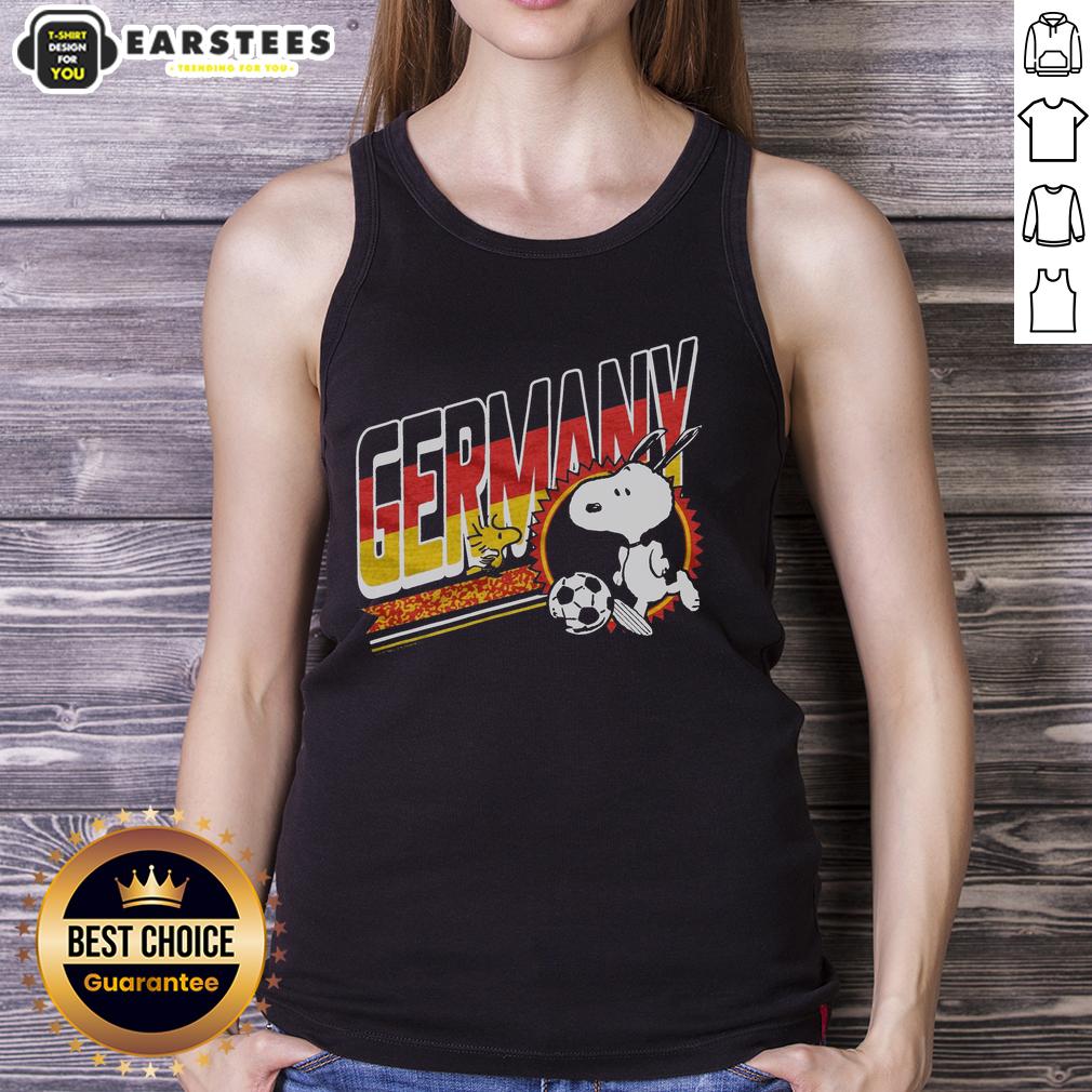 cute-peanuts-snoopy-x-germany-soccer-tank-top Alt Text: Cute Peanuts Snoopy X Germany soccer tank top featuring Snoopy in a soccer jersey, perfect for fans and summer wear.