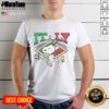 Alt Text: Cute Peanuts Snoopy X Italy Soccer T-Shirt featuring Snoopy in an Italy soccer jersey, perfect for fans and collectors.
