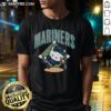 Cute Seattle Mariners Hello Kitty T-Shirt featuring a playful design perfect for baseball fans and Hello Kitty lovers.