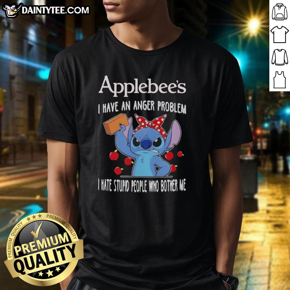 cute-stitch-x-applebees-i-have-an-anger-problem-i-hate-stupid-people-who-bother-me-t-shirt-1 Alt Text: Cute Stitch X Applebee's T-shirt featuring 'I Have An Anger Problem' design, perfect for expressing frustration humorously.