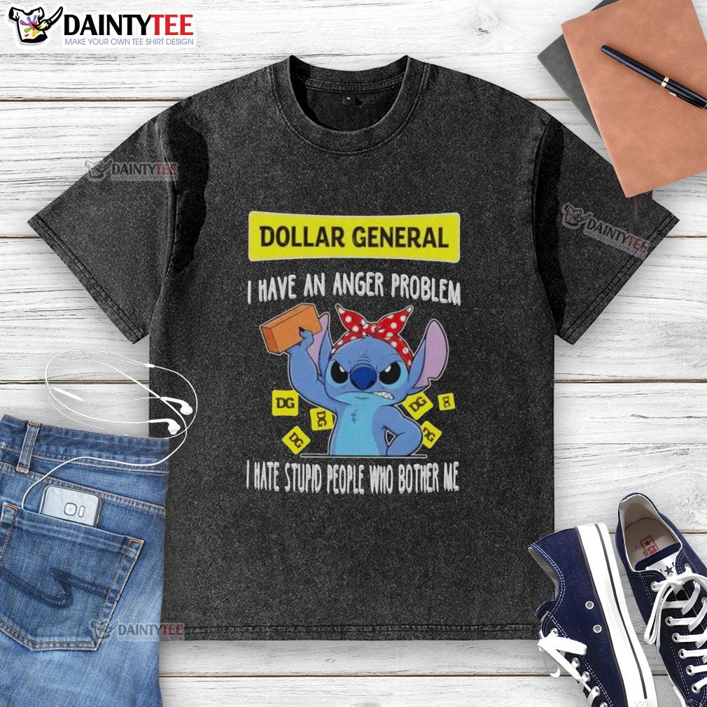 cute-stitch-x-dollar-general-i-have-an-anger-problem-i-hate-stupid-people-who-bother-me-washed-t-shirt Cute Stitch t-shirt from Dollar General with 'I Have An Anger Problem' quote, perfect for expressing frustration.