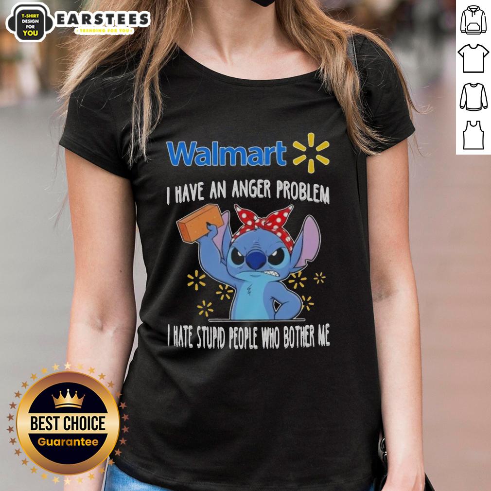 cute-stitch-x-walmart-i-have-an-anger-problem-i-hate-stupid-people-who-bother-me-ladies-tee Alt Text: Cute Stitch x Walmart I Have An Anger Problem Ladies Tee featuring playful design and bold text on a stylish shirt.