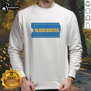 Good Blockbuster Be Kind Rewind Sweatshirt featuring retro movie graphics perfect for film lovers and nostalgic fans.