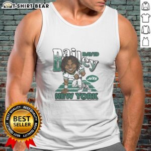 Alt Text: Stylish New York Jets David Bailey tank top featuring team colors, perfect for game day or casual wear.