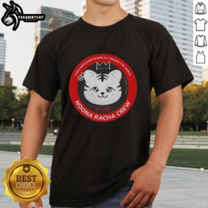 Nice Stray Kids Everywhere All Around The World Moona Racha Crew T-Shirt displayed on a vibrant background.