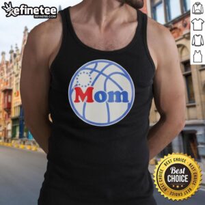 Official Philly Philadelphia 76ers Hoops Mom Tank Top featuring team logo and stylish design for basketball fans.