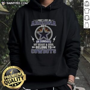 Good Dallas Cowboys NFL hoodie showcasing loyalty with 'My heart and soul belong to Cowboys' text design.