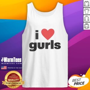 Pretty I Love Gurls tank top featuring a vibrant design and stylish fit, perfect for casual summer outfits.