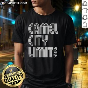 Alt Text: Top Tressie McMillan Cottom Camel City Limits T-Shirt featuring bold graphics and comfortable fit for casual wear.