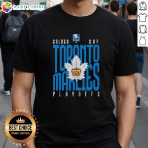 Top Toronto Marlies Calder Cup Playoffs T-Shirt featuring team logo and colors, perfect for AHL fans and supporters.