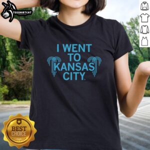 Awesome I Went To Kansas City Ladies Tee featuring stylish design and vibrant colors for women's casual wear.