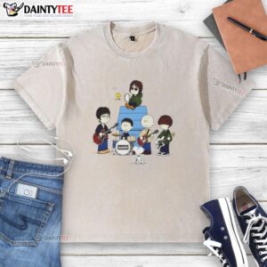 Pretty Snoopy Peanuts Oasis Washed T-Shirt featuring a colorful Snoopy graphic on a soft, vintage-style tee.