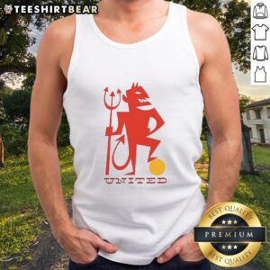 Alt Text: Good United Red Devil tank top featuring a bold logo, perfect for fans and casual wear enthusiasts.