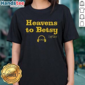 Top Scott Van Pelt Heavens to Betsy Ladies Tee shirt in vibrant colors, perfect for casual wear and sports fans.
