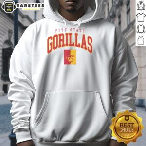 Awesome Pittsburg State Gorillas classic logo hoodie in vibrant colors, perfect for fans and casual wear.