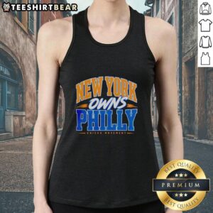 Awesome New York Knicks basketball tank top showcasing Philly rivalry, perfect for fans and game day wear.